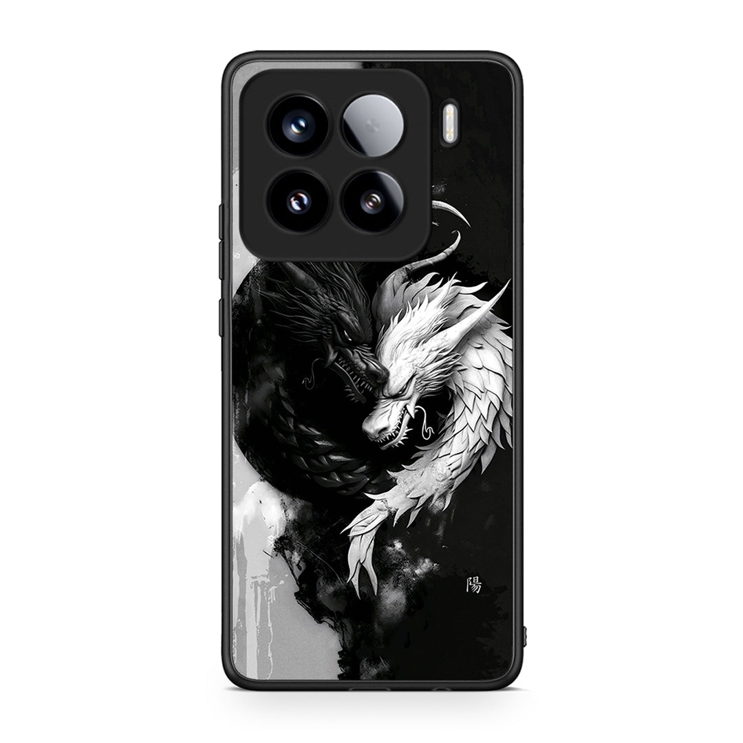 Xiaomi 15 Yin Yang Θήκη από τη Smartfits με σχέδιο στο πίσω μέρος και μαύρο περίβλημα | Smartphone case with colorful back and black bezels by Smartfits