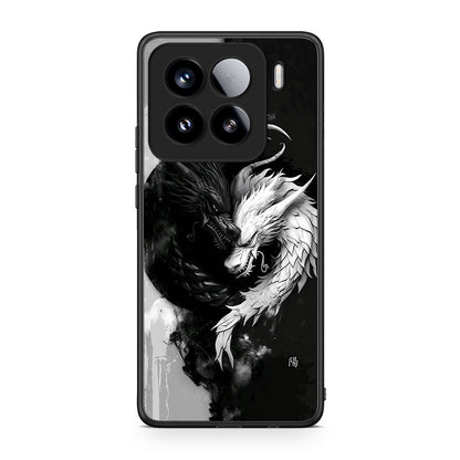 Xiaomi 15 Yin Yang Θήκη από τη Smartfits με σχέδιο στο πίσω μέρος και μαύρο περίβλημα | Smartphone case with colorful back and black bezels by Smartfits