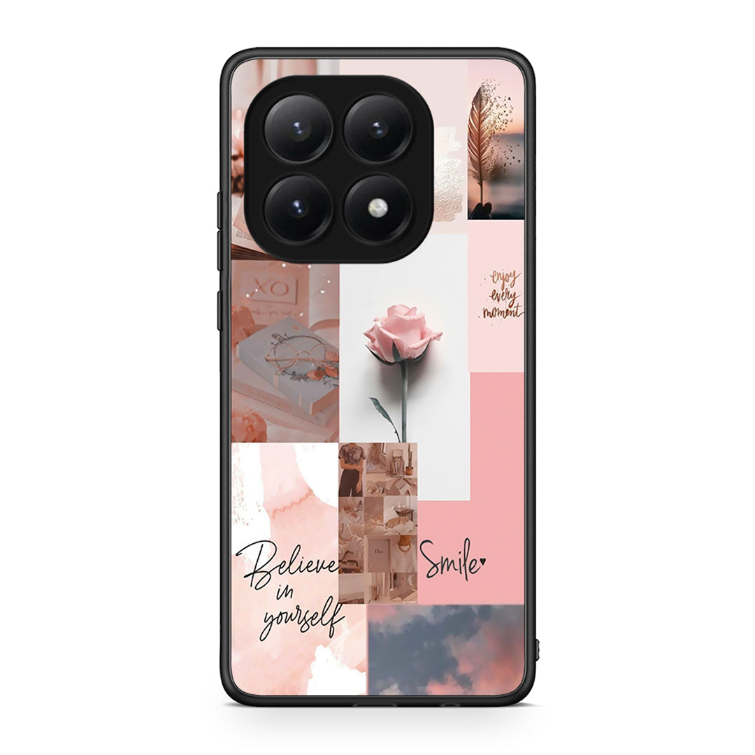 Xiaomi 15T Aesthetic Collage θήκη από τη Smartfits με σχέδιο στο πίσω μέρος και μαύρο περίβλημα | Smartphone case with colorful back and black bezels by Smartfits