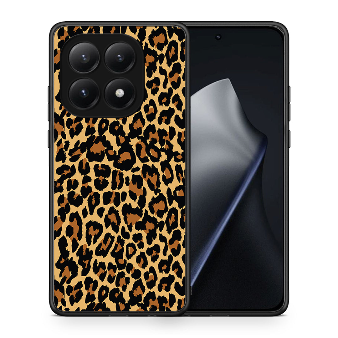 Θήκη Xiaomi 15T Leopard Animal από τη Smartfits με σχέδιο στο πίσω μέρος και μαύρο περίβλημα | Xiaomi 15T Leopard Animal case with colorful back and black bezels