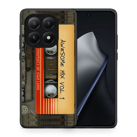 Θήκη Xiaomi 15T Awesome Mix από τη Smartfits με σχέδιο στο πίσω μέρος και μαύρο περίβλημα | Xiaomi 15T Awesome Mix case with colorful back and black bezels
