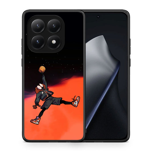 Θήκη Xiaomi 15T Basketball Hero από τη Smartfits με σχέδιο στο πίσω μέρος και μαύρο περίβλημα | Xiaomi 15T Basketball Hero case with colorful back and black bezels