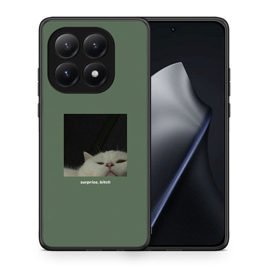 Θήκη Xiaomi 15T Bitch Surprise από τη Smartfits με σχέδιο στο πίσω μέρος και μαύρο περίβλημα | Xiaomi 15T Bitch Surprise case with colorful back and black bezels