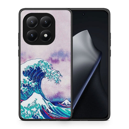 Θήκη Xiaomi 15T Blue Waves από τη Smartfits με σχέδιο στο πίσω μέρος και μαύρο περίβλημα | Xiaomi 15T Blue Waves case with colorful back and black bezels