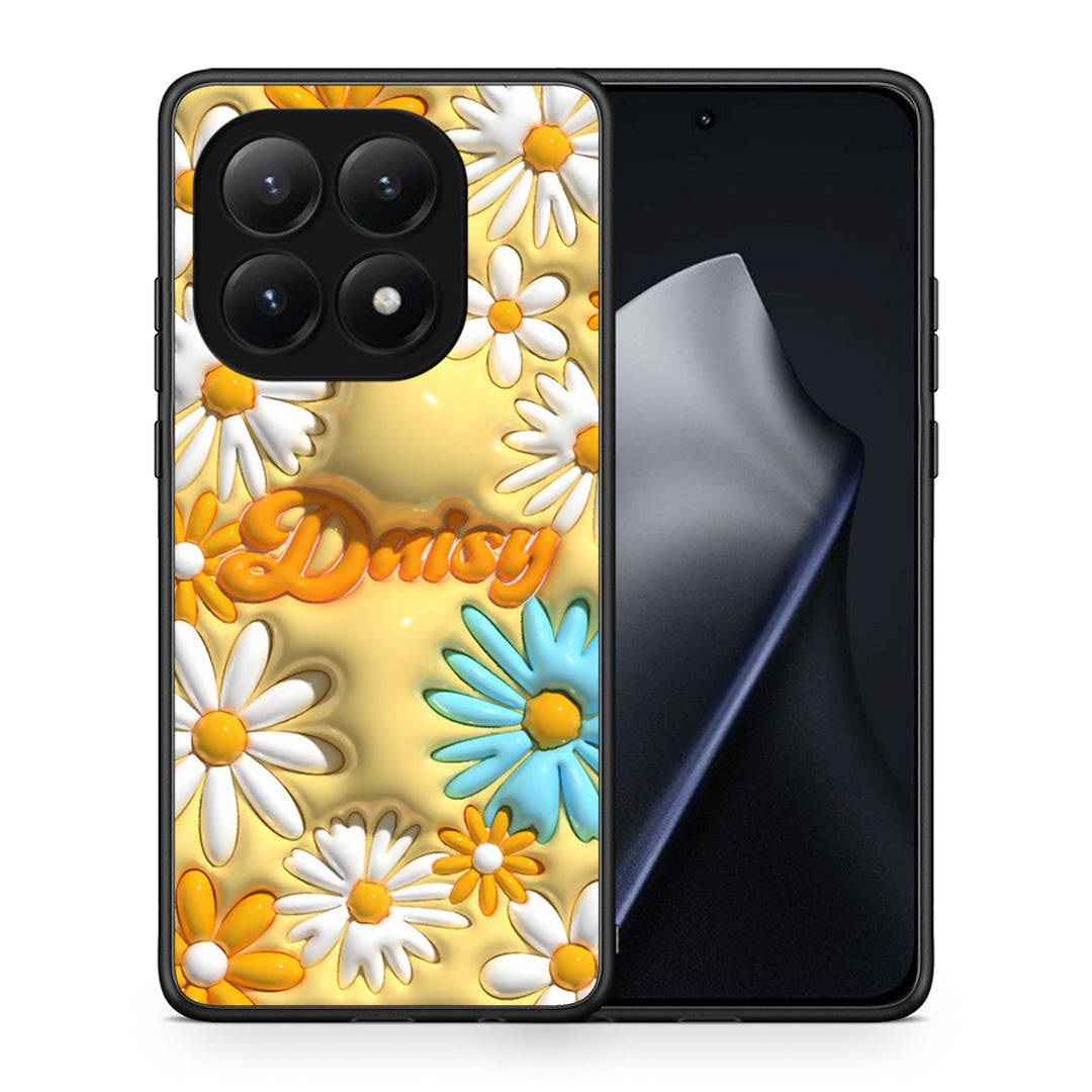 Θήκη Xiaomi 15T Bubble Daisies από τη Smartfits με σχέδιο στο πίσω μέρος και μαύρο περίβλημα | Xiaomi 15T Bubble Daisies case with colorful back and black bezels