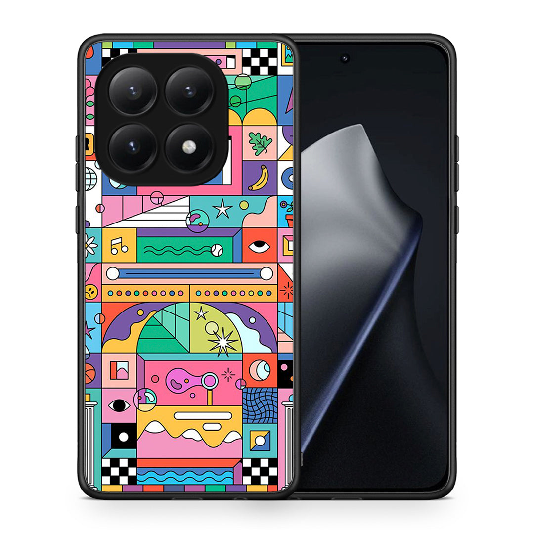 Θήκη Xiaomi 15T Bubbles Soap από τη Smartfits με σχέδιο στο πίσω μέρος και μαύρο περίβλημα | Xiaomi 15T Bubbles Soap case with colorful back and black bezels