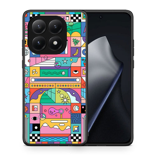 Θήκη Xiaomi 15T Bubbles Soap από τη Smartfits με σχέδιο στο πίσω μέρος και μαύρο περίβλημα | Xiaomi 15T Bubbles Soap case with colorful back and black bezels