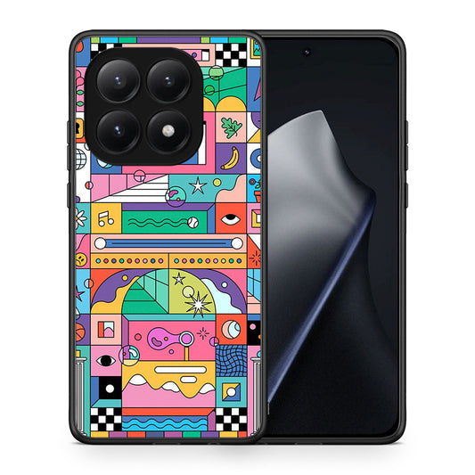 Θήκη Xiaomi 15T Bubbles Soap από τη Smartfits με σχέδιο στο πίσω μέρος και μαύρο περίβλημα | Xiaomi 15T Bubbles Soap case with colorful back and black bezels