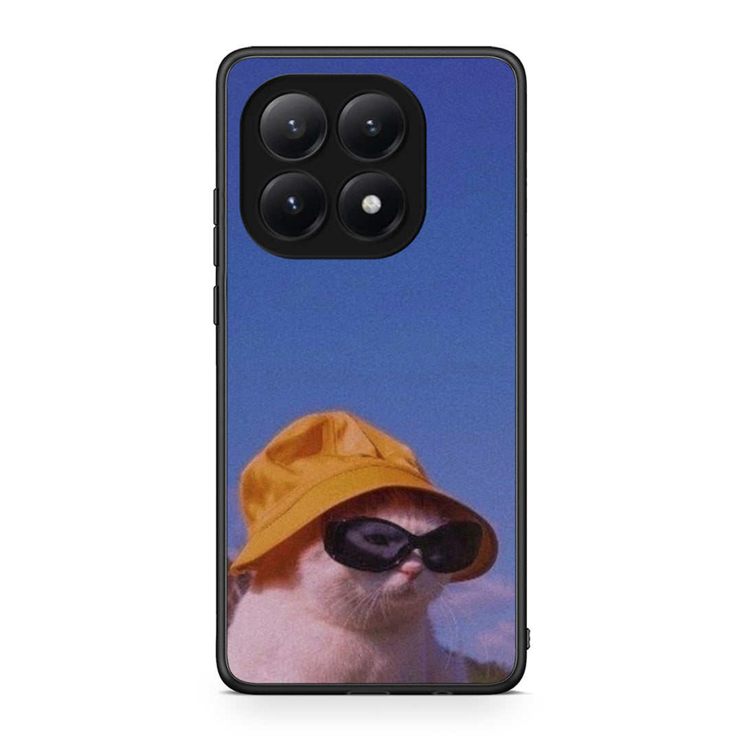 Xiaomi 15T Cat Diva θήκη από τη Smartfits με σχέδιο στο πίσω μέρος και μαύρο περίβλημα | Smartphone case with colorful back and black bezels by Smartfits