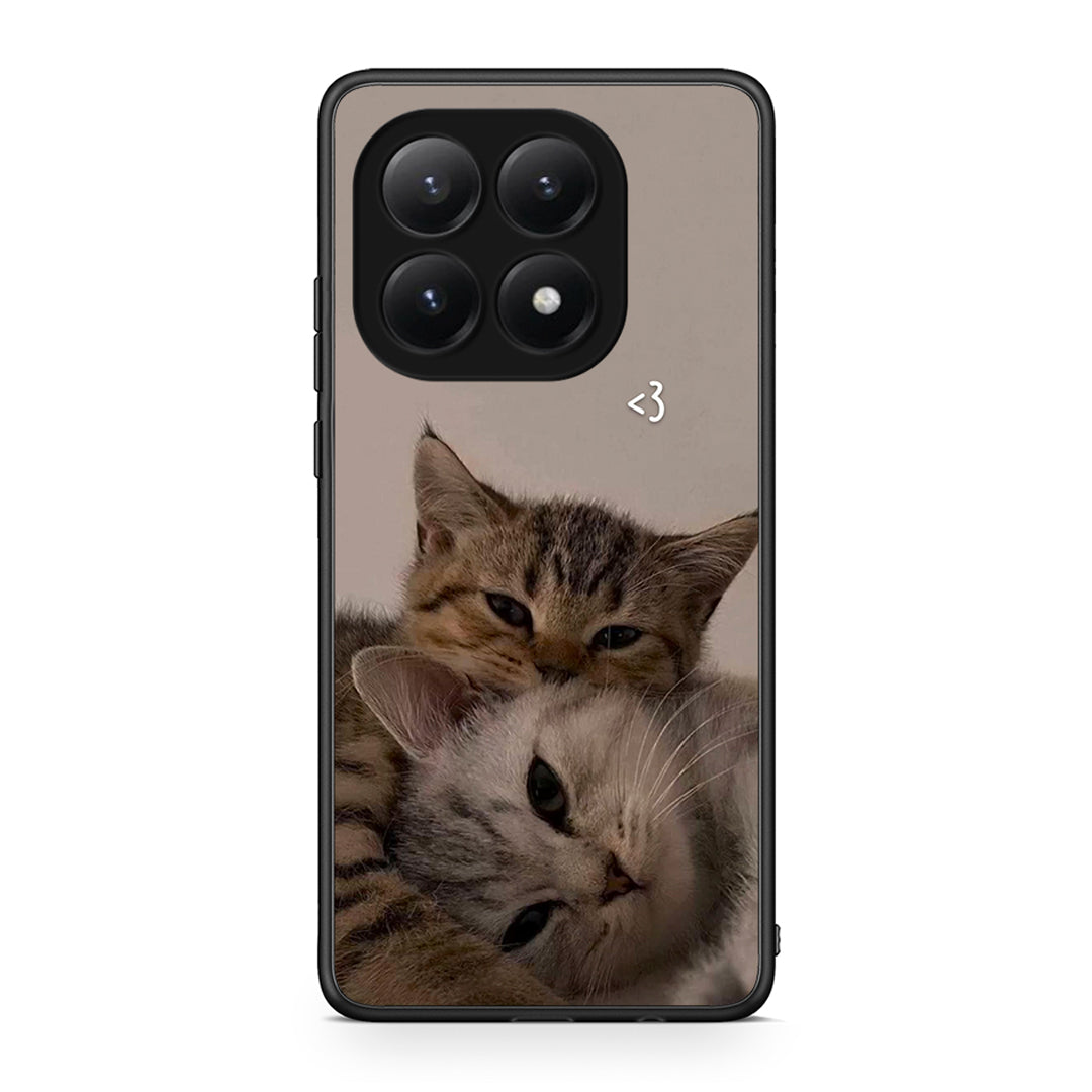Xiaomi 15T Cats In Love Θήκη από τη Smartfits με σχέδιο στο πίσω μέρος και μαύρο περίβλημα | Smartphone case with colorful back and black bezels by Smartfits