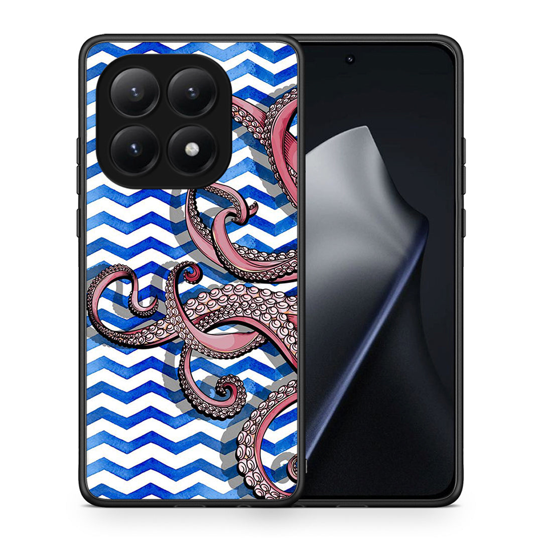 Θήκη Xiaomi 15T Chevron Devilfish από τη Smartfits με σχέδιο στο πίσω μέρος και μαύρο περίβλημα | Xiaomi 15T Chevron Devilfish case with colorful back and black bezels