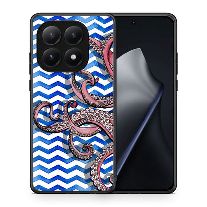 Θήκη Xiaomi 15T Chevron Devilfish από τη Smartfits με σχέδιο στο πίσω μέρος και μαύρο περίβλημα | Xiaomi 15T Chevron Devilfish case with colorful back and black bezels