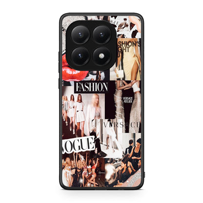 Xiaomi 15T Collage Fashion Θήκη Αγίου Βαλεντίνου από τη Smartfits με σχέδιο στο πίσω μέρος και μαύρο περίβλημα | Smartphone case with colorful back and black bezels by Smartfits