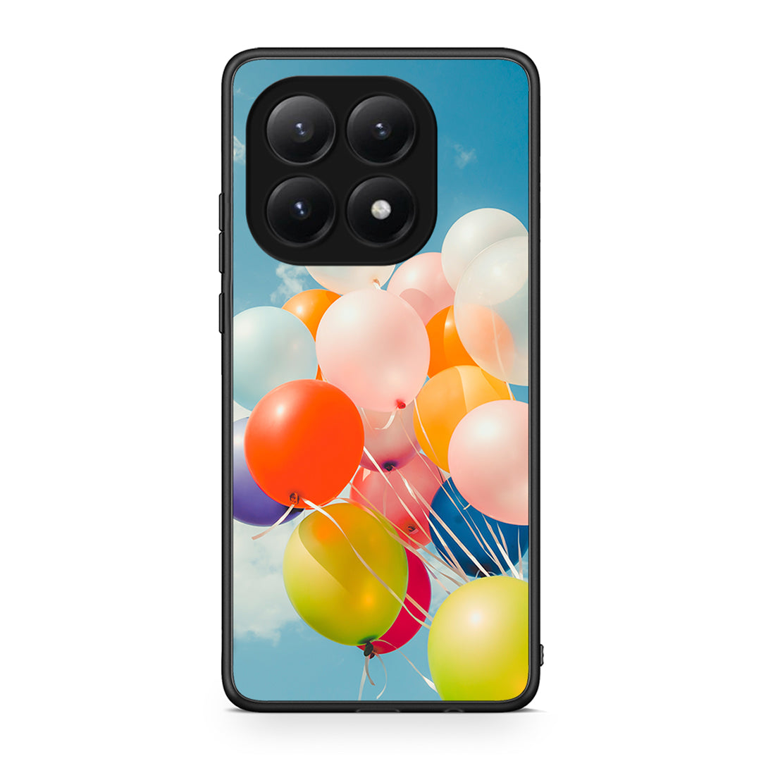 Xiaomi 15T Colorful Balloons θήκη από τη Smartfits με σχέδιο στο πίσω μέρος και μαύρο περίβλημα | Smartphone case with colorful back and black bezels by Smartfits