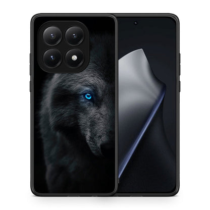 Θήκη Xiaomi 15T Dark Wolf από τη Smartfits με σχέδιο στο πίσω μέρος και μαύρο περίβλημα | Xiaomi 15T Dark Wolf case with colorful back and black bezels