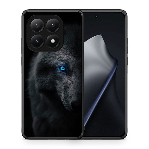 Θήκη Xiaomi 15T Dark Wolf από τη Smartfits με σχέδιο στο πίσω μέρος και μαύρο περίβλημα | Xiaomi 15T Dark Wolf case with colorful back and black bezels