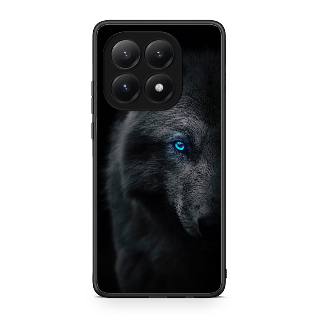 Xiaomi 15T Dark Wolf θήκη από τη Smartfits με σχέδιο στο πίσω μέρος και μαύρο περίβλημα | Smartphone case with colorful back and black bezels by Smartfits