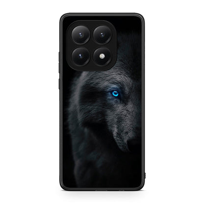Xiaomi 15T Dark Wolf θήκη από τη Smartfits με σχέδιο στο πίσω μέρος και μαύρο περίβλημα | Smartphone case with colorful back and black bezels by Smartfits