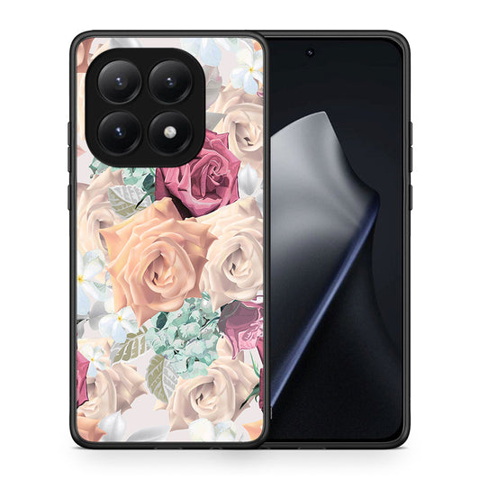 Θήκη Xiaomi 15T Bouquet Floral από τη Smartfits με σχέδιο στο πίσω μέρος και μαύρο περίβλημα | Xiaomi 15T Bouquet Floral case with colorful back and black bezels