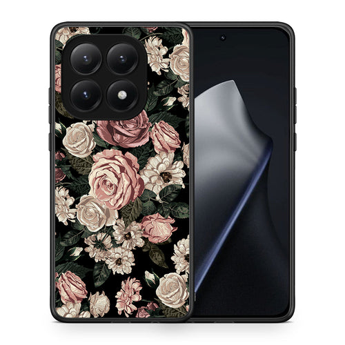Θήκη Xiaomi 15T Wild Roses Flower από τη Smartfits με σχέδιο στο πίσω μέρος και μαύρο περίβλημα | Xiaomi 15T Wild Roses Flower case with colorful back and black bezels