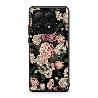 4 - Xiaomi 15T Wild Roses Flower case, cover, bumper