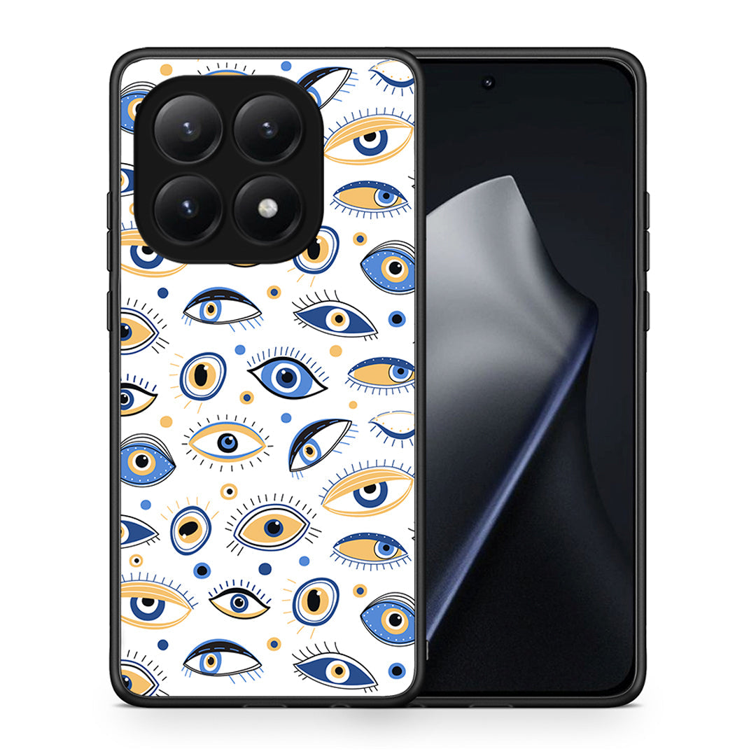Θήκη Xiaomi 15T Ftou Ftou από τη Smartfits με σχέδιο στο πίσω μέρος και μαύρο περίβλημα | Xiaomi 15T Ftou Ftou case with colorful back and black bezels