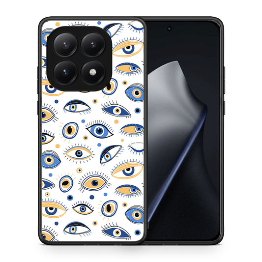 Θήκη Xiaomi 15T Ftou Ftou από τη Smartfits με σχέδιο στο πίσω μέρος και μαύρο περίβλημα | Xiaomi 15T Ftou Ftou case with colorful back and black bezels