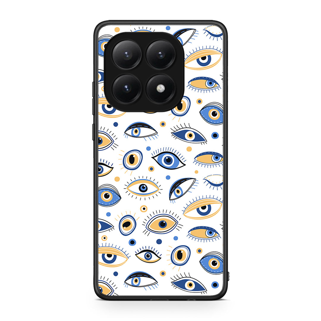 Xiaomi 15T Ftou Ftou θήκη από τη Smartfits με σχέδιο στο πίσω μέρος και μαύρο περίβλημα | Smartphone case with colorful back and black bezels by Smartfits