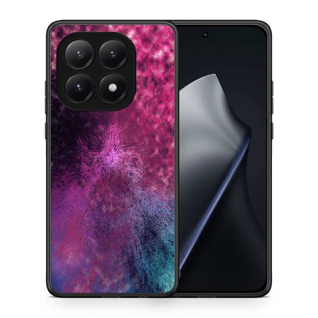 Θήκη Xiaomi 15T Aurora Galaxy από τη Smartfits με σχέδιο στο πίσω μέρος και μαύρο περίβλημα | Xiaomi 15T Aurora Galaxy case with colorful back and black bezels