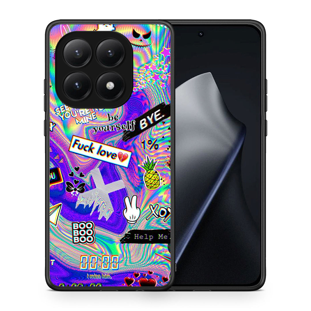 Θήκη Xiaomi 15T Game Over από τη Smartfits με σχέδιο στο πίσω μέρος και μαύρο περίβλημα | Xiaomi 15T Game Over case with colorful back and black bezels