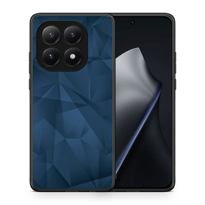 Θήκη Xiaomi 15T Blue Abstract Geometric από τη Smartfits με σχέδιο στο πίσω μέρος και μαύρο περίβλημα | Xiaomi 15T Blue Abstract Geometric case with colorful back and black bezels