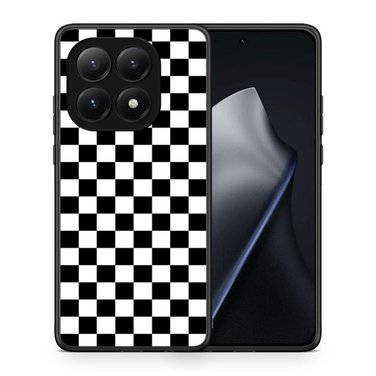 Θήκη Xiaomi 15T Squares Geometric από τη Smartfits με σχέδιο στο πίσω μέρος και μαύρο περίβλημα | Xiaomi 15T Squares Geometric case with colorful back and black bezels