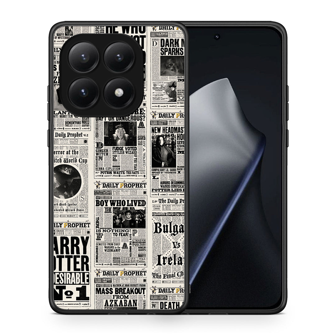 Θήκη Xiaomi 15T Harry Paper από τη Smartfits με σχέδιο στο πίσω μέρος και μαύρο περίβλημα | Xiaomi 15T Harry Paper case with colorful back and black bezels