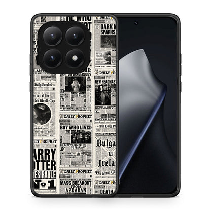 Θήκη Xiaomi 15T Harry Paper από τη Smartfits με σχέδιο στο πίσω μέρος και μαύρο περίβλημα | Xiaomi 15T Harry Paper case with colorful back and black bezels