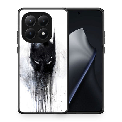 Θήκη Xiaomi 15T Paint Bat Hero από τη Smartfits με σχέδιο στο πίσω μέρος και μαύρο περίβλημα | Xiaomi 15T Paint Bat Hero case with colorful back and black bezels