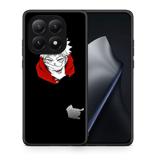 Θήκη Xiaomi 15T Itadori Anime από τη Smartfits με σχέδιο στο πίσω μέρος και μαύρο περίβλημα | Xiaomi 15T Itadori Anime case with colorful back and black bezels