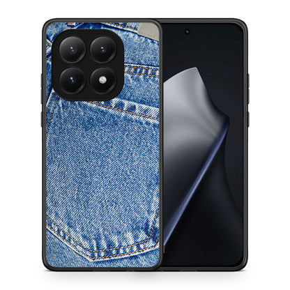 Θήκη Xiaomi 15T Jeans Pocket από τη Smartfits με σχέδιο στο πίσω μέρος και μαύρο περίβλημα | Xiaomi 15T Jeans Pocket case with colorful back and black bezels