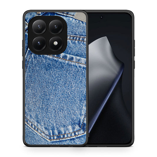 Θήκη Xiaomi 15T Jeans Pocket από τη Smartfits με σχέδιο στο πίσω μέρος και μαύρο περίβλημα | Xiaomi 15T Jeans Pocket case with colorful back and black bezels