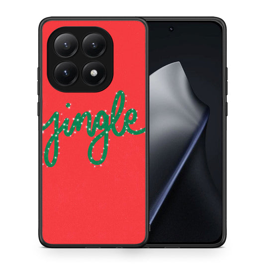 Θήκη Xiaomi 15T Jingle Xmas από τη Smartfits με σχέδιο στο πίσω μέρος και μαύρο περίβλημα | Xiaomi 15T Jingle Xmas case with colorful back and black bezels