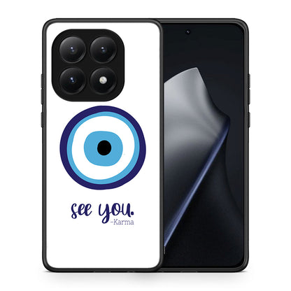 Θήκη Xiaomi 15T Karma Says από τη Smartfits με σχέδιο στο πίσω μέρος και μαύρο περίβλημα | Xiaomi 15T Karma Says case with colorful back and black bezels