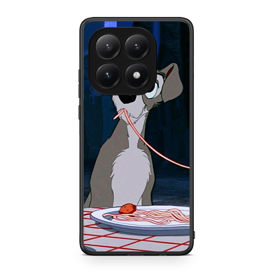 Xiaomi 15T Lady And Tramp 1 Θήκη Αγίου Βαλεντίνου από τη Smartfits με σχέδιο στο πίσω μέρος και μαύρο περίβλημα | Smartphone case with colorful back and black bezels by Smartfits