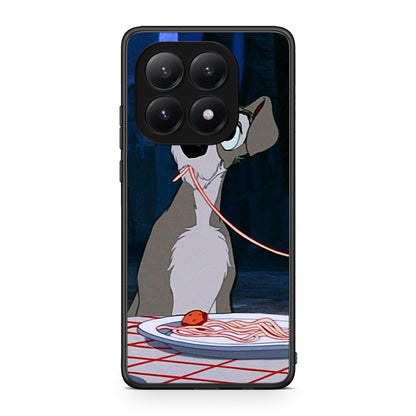 Xiaomi 15T Lady And Tramp 1 Θήκη Αγίου Βαλεντίνου από τη Smartfits με σχέδιο στο πίσω μέρος και μαύρο περίβλημα | Smartphone case with colorful back and black bezels by Smartfits