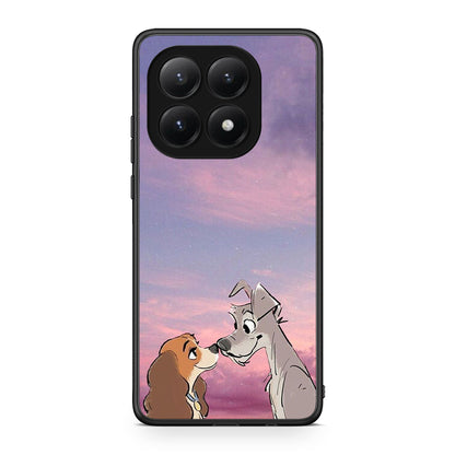 Xiaomi 15T Lady And Tramp θήκη από τη Smartfits με σχέδιο στο πίσω μέρος και μαύρο περίβλημα | Smartphone case with colorful back and black bezels by Smartfits