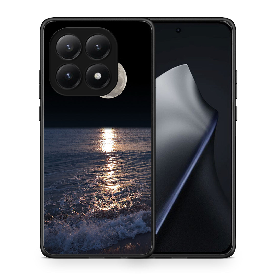 Θήκη Xiaomi 15T Moon Landscape από τη Smartfits με σχέδιο στο πίσω μέρος και μαύρο περίβλημα | Xiaomi 15T Moon Landscape case with colorful back and black bezels