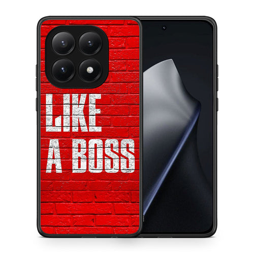 Θήκη Xiaomi 15T Like A Boss από τη Smartfits με σχέδιο στο πίσω μέρος και μαύρο περίβλημα | Xiaomi 15T Like A Boss case with colorful back and black bezels