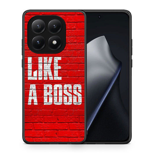 Θήκη Xiaomi 15T Like A Boss από τη Smartfits με σχέδιο στο πίσω μέρος και μαύρο περίβλημα | Xiaomi 15T Like A Boss case with colorful back and black bezels