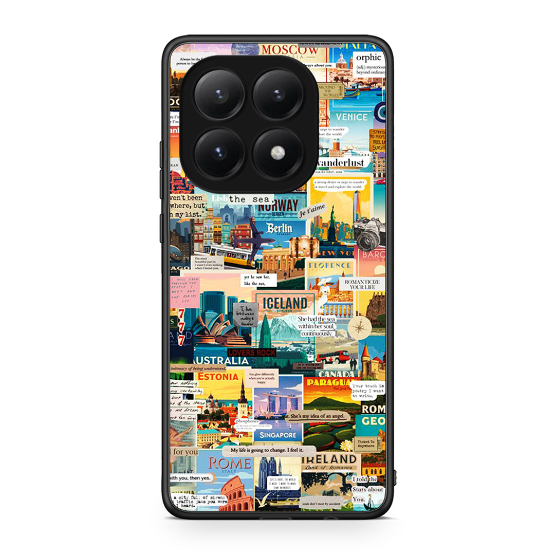Xiaomi 15T Live To Travel θήκη από τη Smartfits με σχέδιο στο πίσω μέρος και μαύρο περίβλημα | Smartphone case with colorful back and black bezels by Smartfits