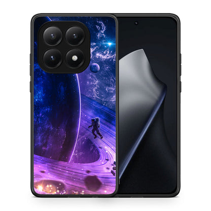 Θήκη Xiaomi 15T Lost Astronaut από τη Smartfits με σχέδιο στο πίσω μέρος και μαύρο περίβλημα | Xiaomi 15T Lost Astronaut case with colorful back and black bezels