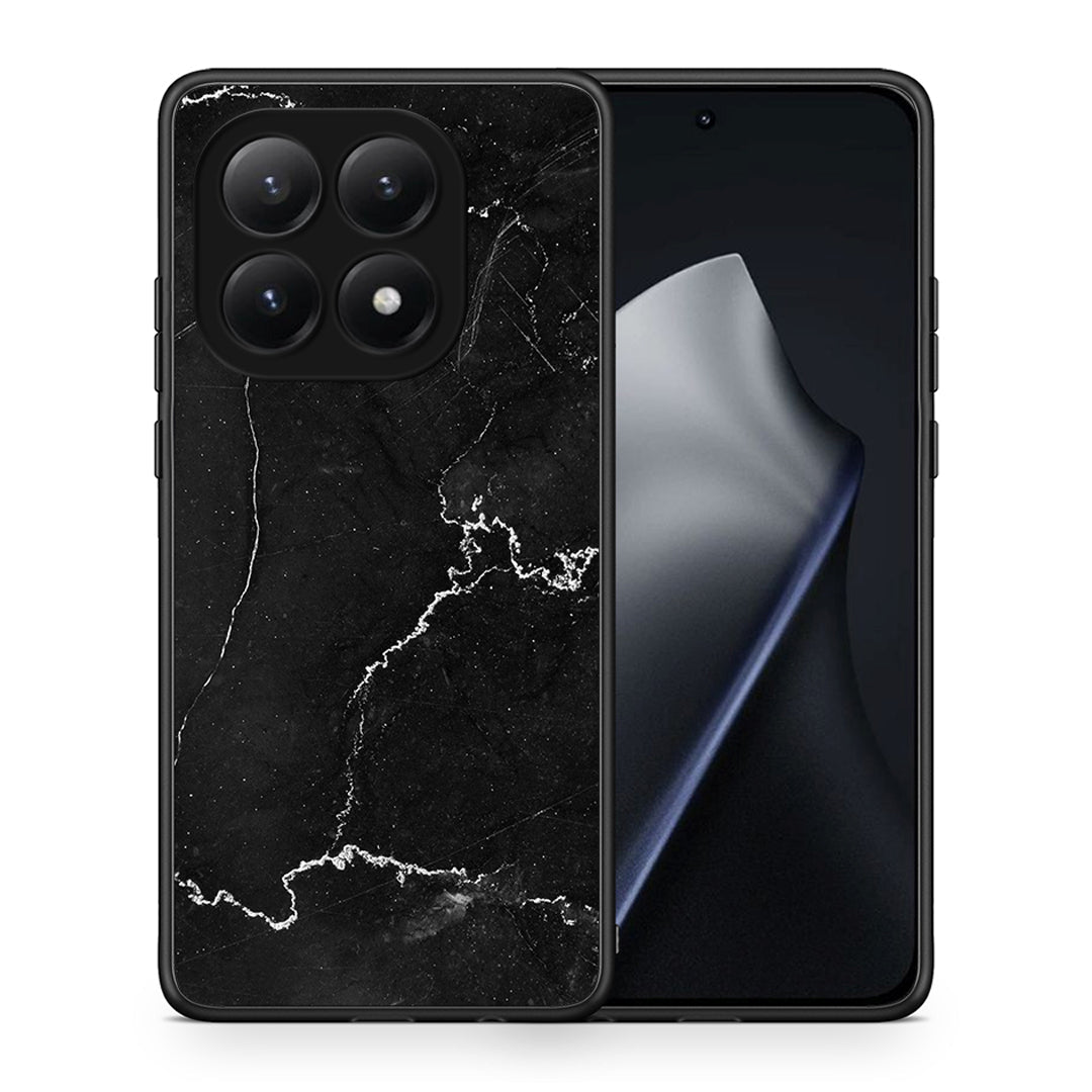 Θήκη Xiaomi 15T Marble Black από τη Smartfits με σχέδιο στο πίσω μέρος και μαύρο περίβλημα | Xiaomi 15T Marble Black case with colorful back and black bezels