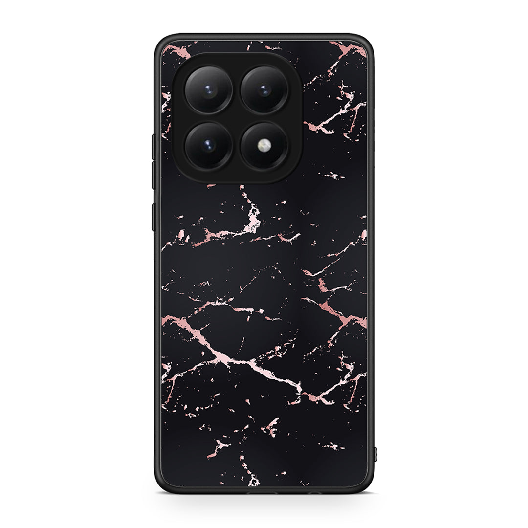 4 - Xiaomi 15T Black Rosegold Marble case, cover, bumper